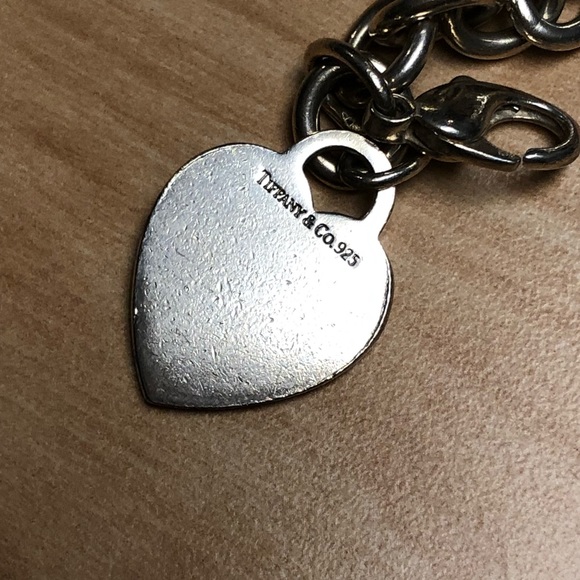 Tiffany & Co silver heart tag charm bracelet - Picture 4 of 5